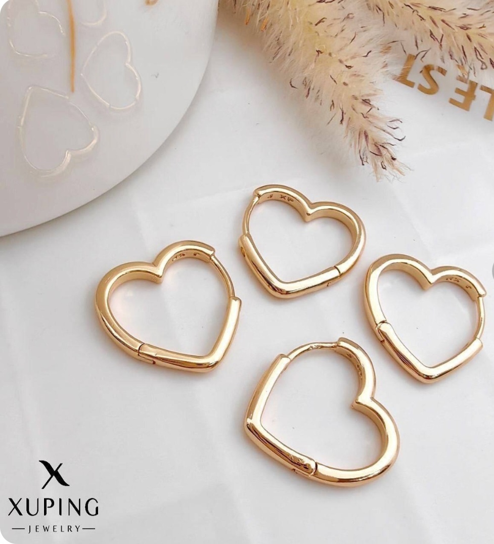 گوشواره قلبی آینه ای ژوپینگ