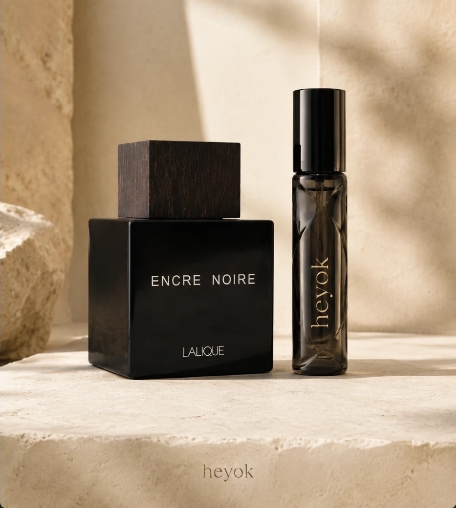 عطر ادکلن گرمی لالیک بلک(مشکی)Lalique Encre Noire Pour Homme) درجه یک حیوک حجم ۵ میل گارانتی حیوک کد ۵۰۰۱۰۲