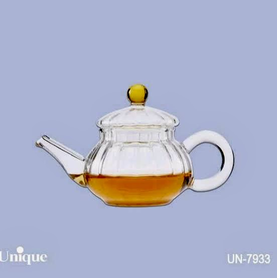 قوری زعفران خطی -درب شیشه ای کد UN-7933