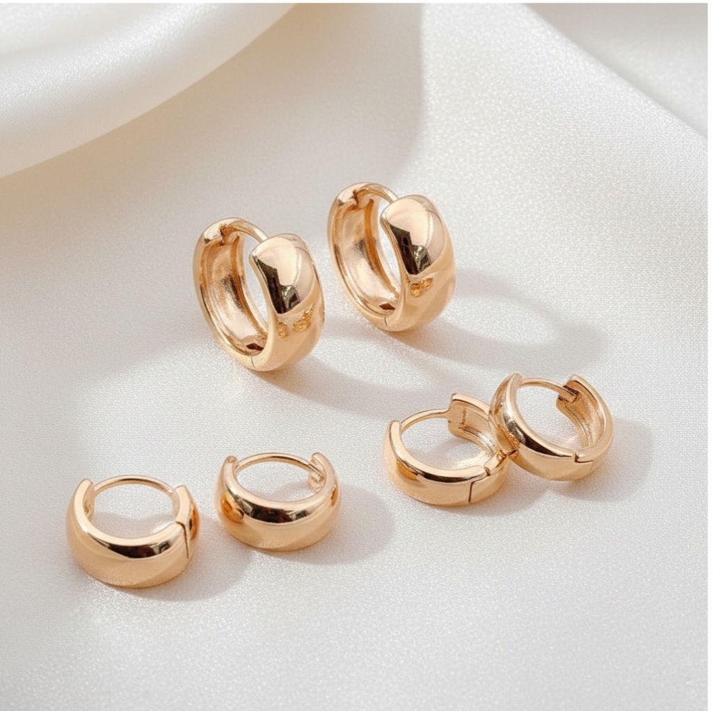 گوشواره حلقه ای کوچک ساده ژوپینگ