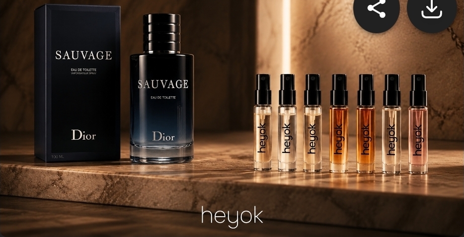 عطر ادکلن گرمی ساواج دیور درجه یک Dior Sauvage حیوک. حجم ۵ میل گارانتی حیوک کد ۵۰۰۱۱۸