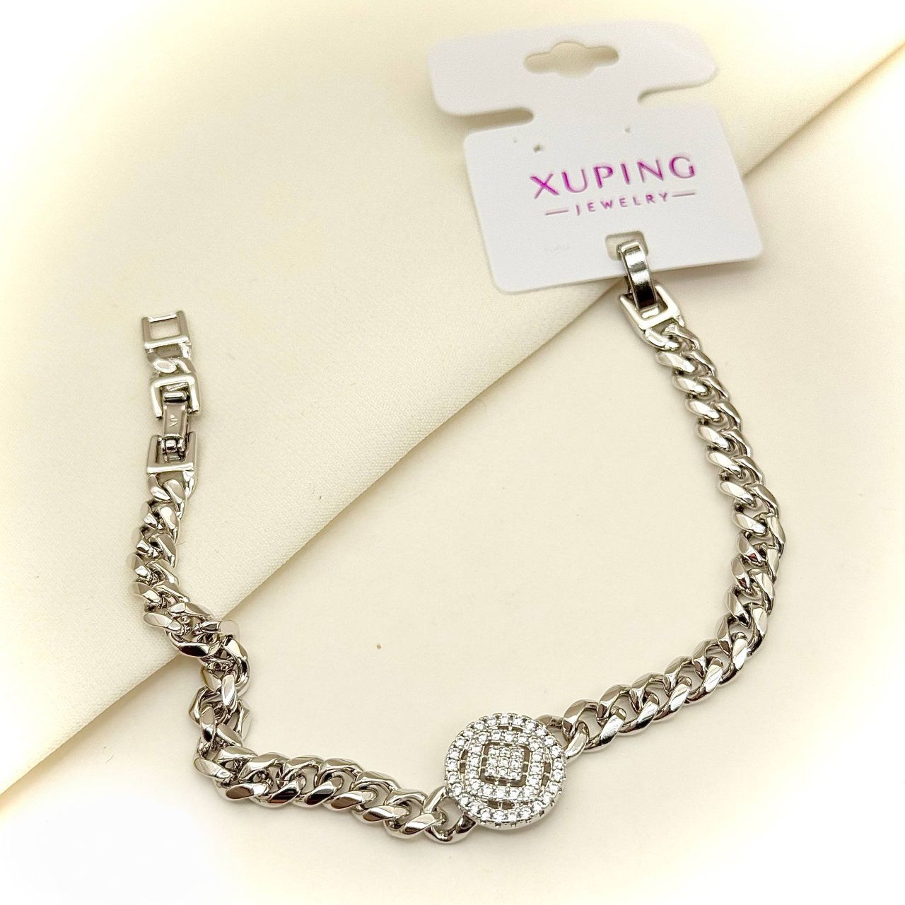 دستبند ژوپینگ اصل وسط نگیندار