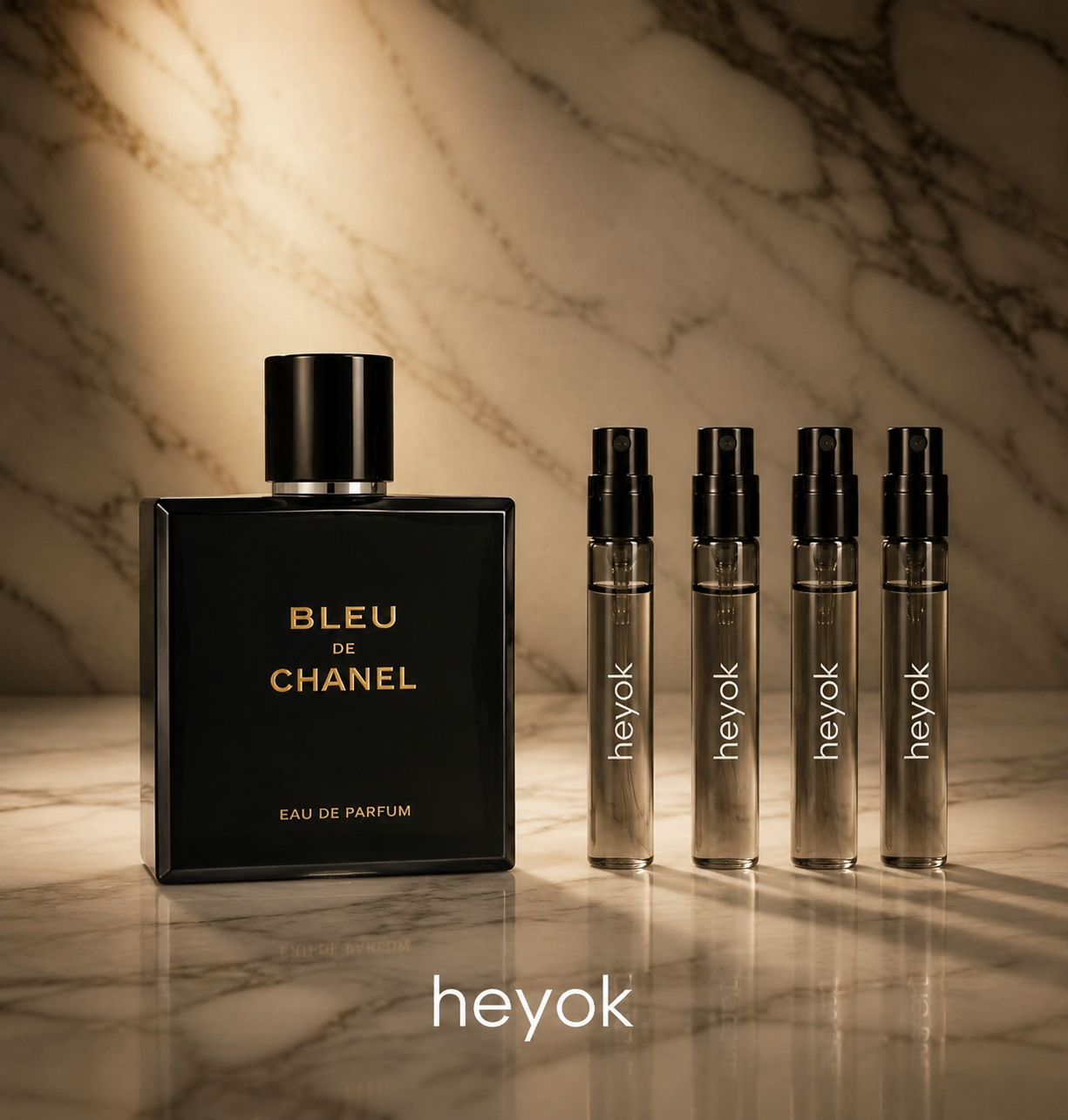 عطر ادکلن گرمی بلو شنل درجه یک Bleu de Chanel حیوک حجم ۵ میل گارانتی حیوک کد ۵۰۰۱۲۷