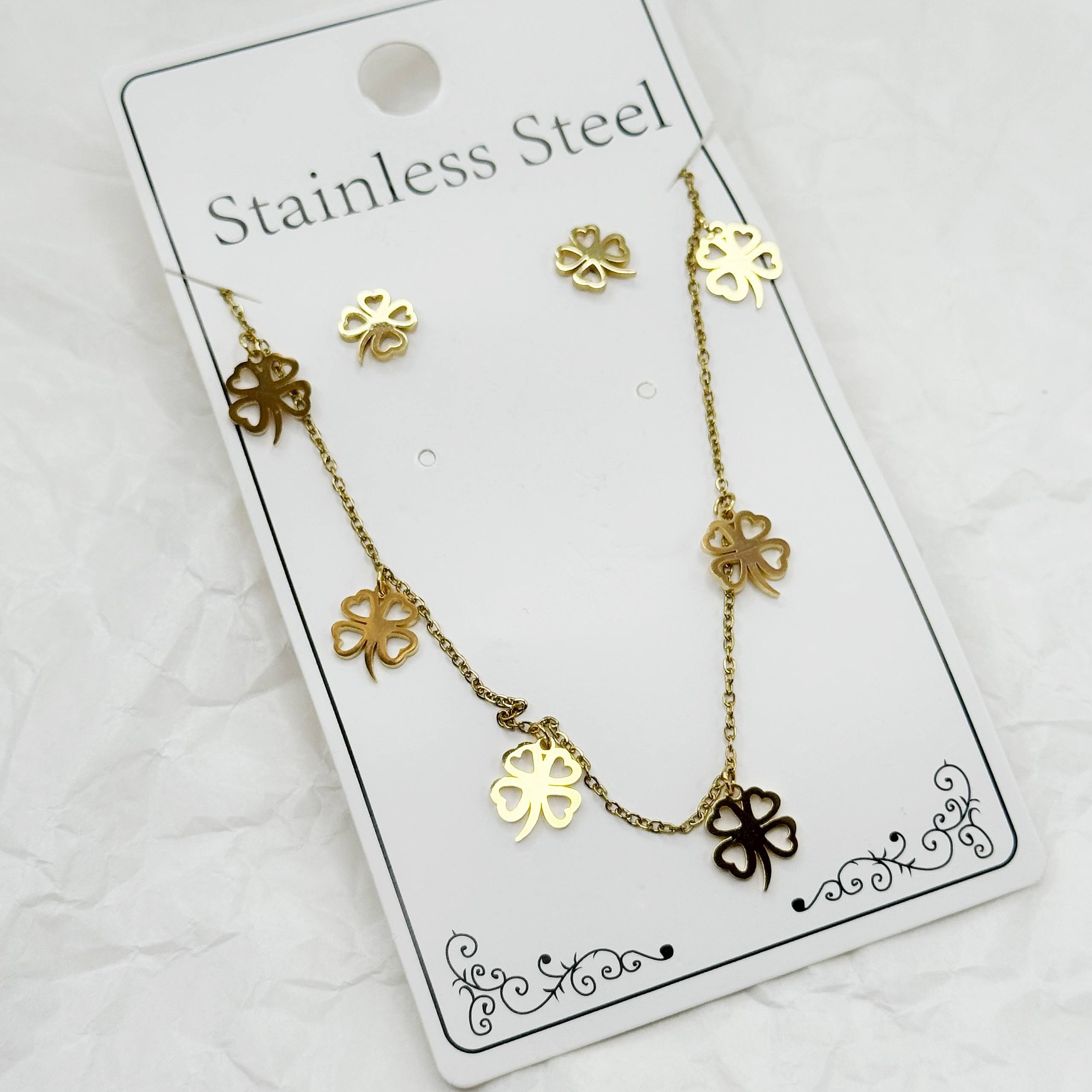 نیم ست استیل طرح گل