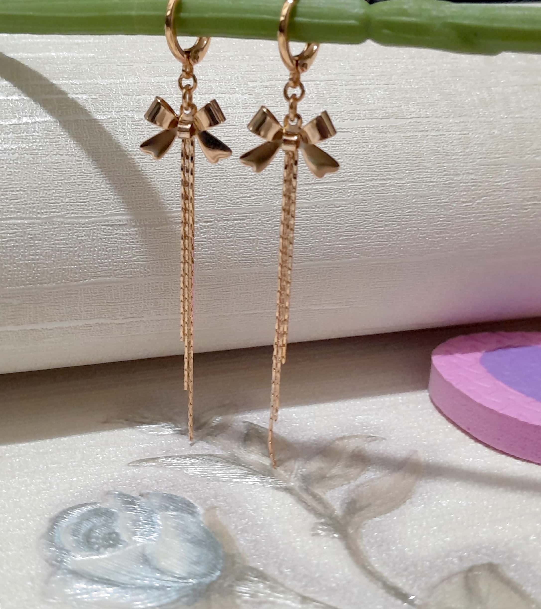 گوشواره آویز پاپیون ژوپینگ