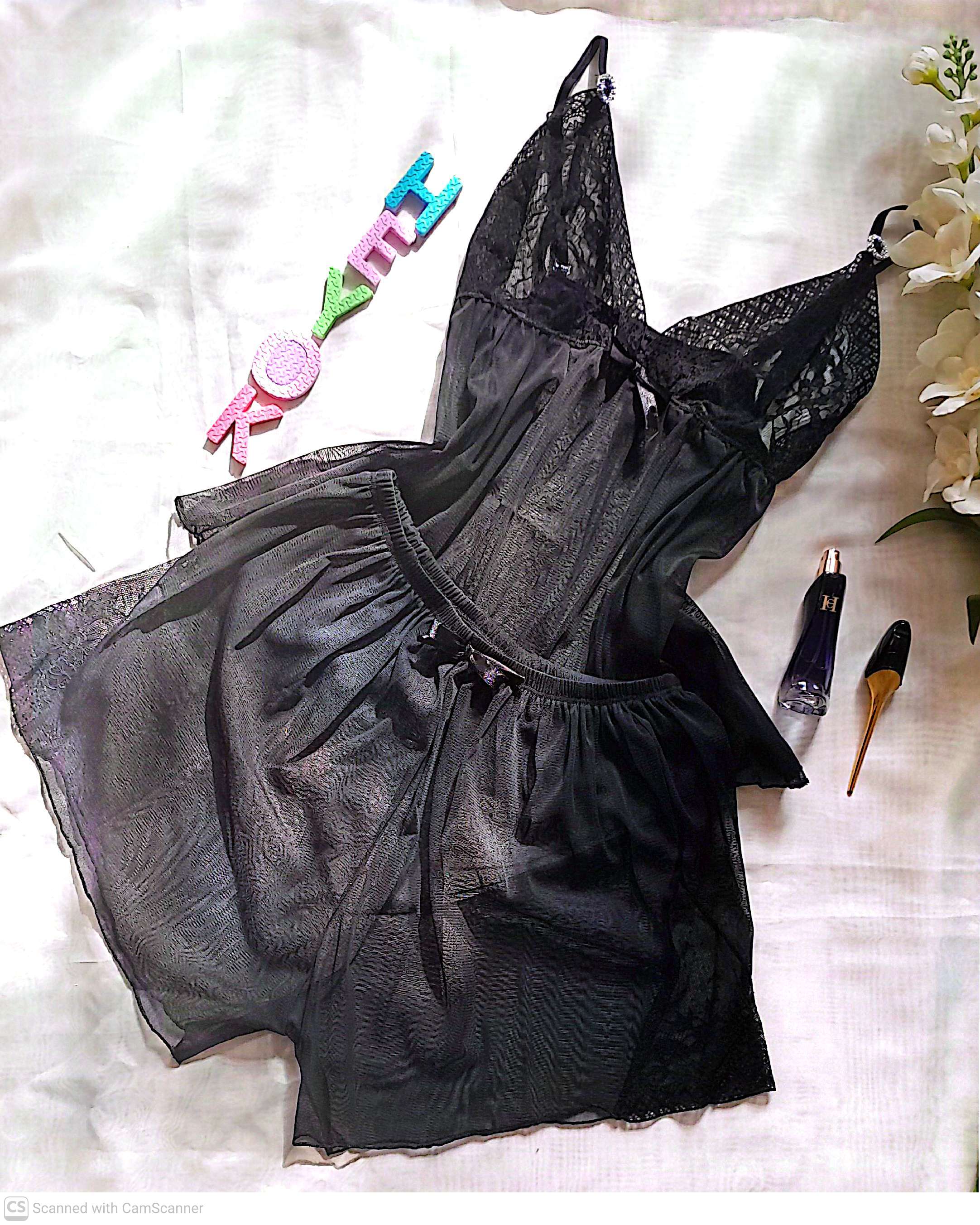 تاپ شورتک توری گیپوردار