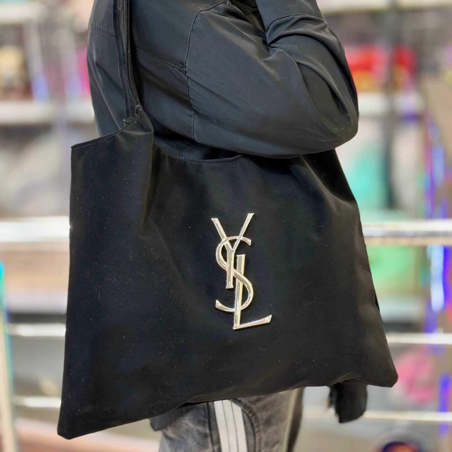 کیف زنانه وای اس ال بزرگ مخمل کد 723