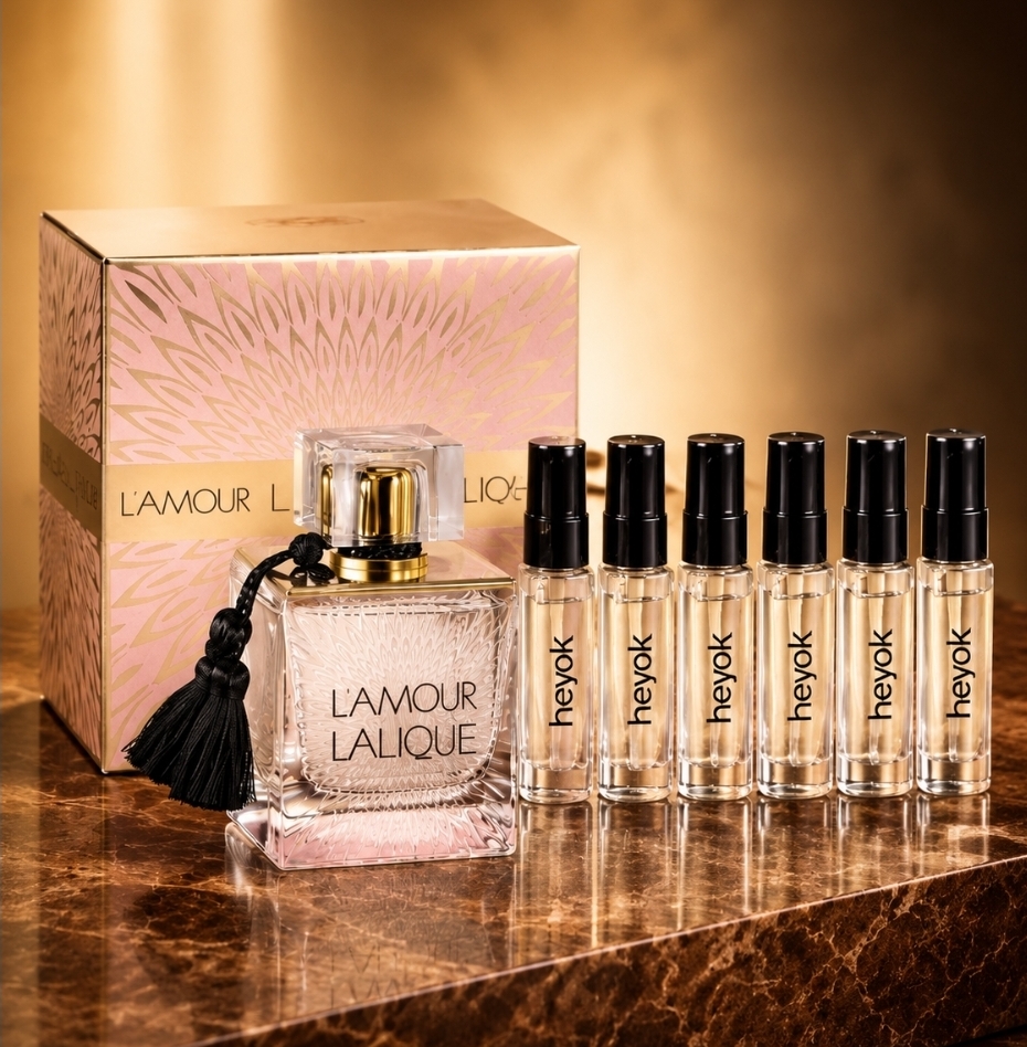 عطر ادکلن گرمی لامور لالیک درجه یک Hi. Lalique - L'Amour حیوک حجم ۵ میل گارانتی حیوک کد ۵۰۰۱۲۰