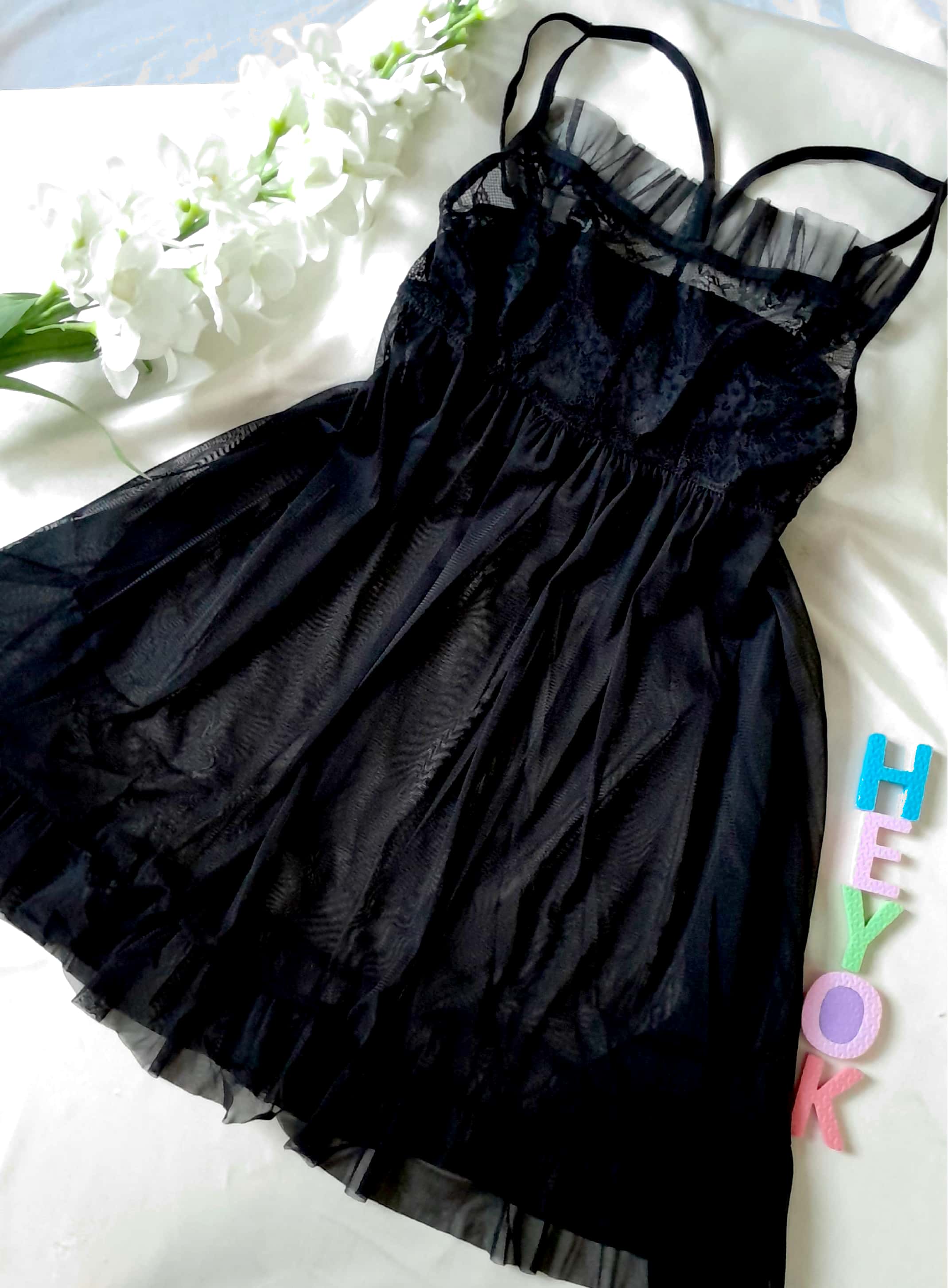 لباس خواب توری کوتاه بالا گیپور