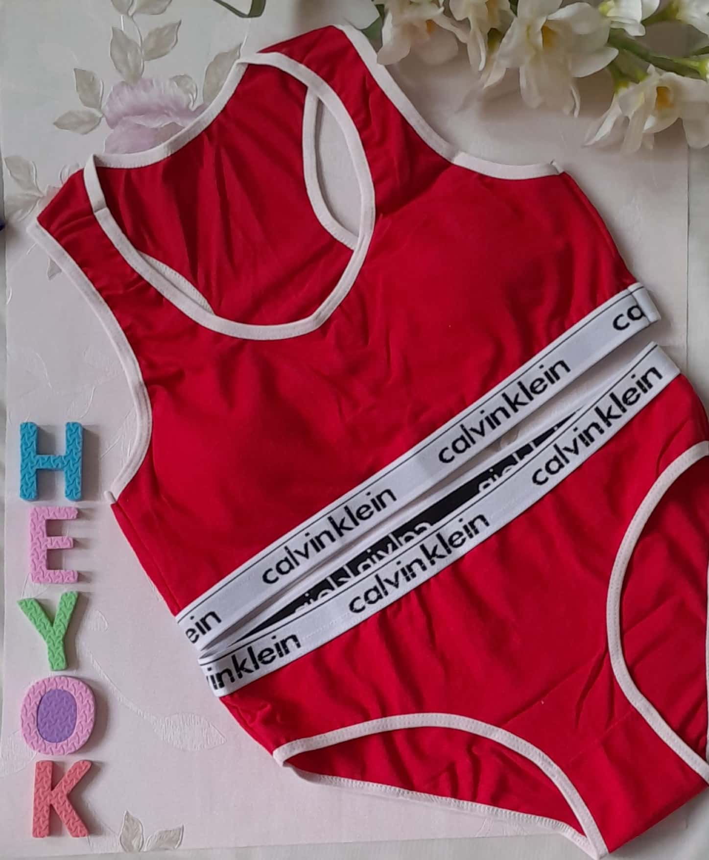 ست شورت و سوتین نخی کش کلوین