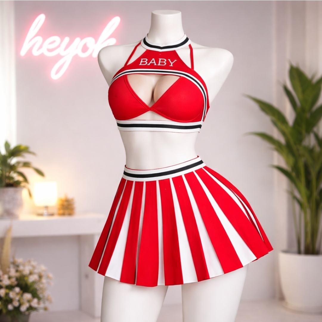 لباس خواب فوق العاده جذاب ،محشر و زیبا و با کیفیت بسیار عالی/ کاستوم عروسکی/ طرح Baby/فوق‌العاده شیک و وسوسه‌انگیز/  تنخور فوق‌العاده محشر و داغ /خیییلی جذاب و خیییلی خشگل /۳ تیکه /ایکس لارج /گارانتی حیوک کد ۹۹۹۰۲