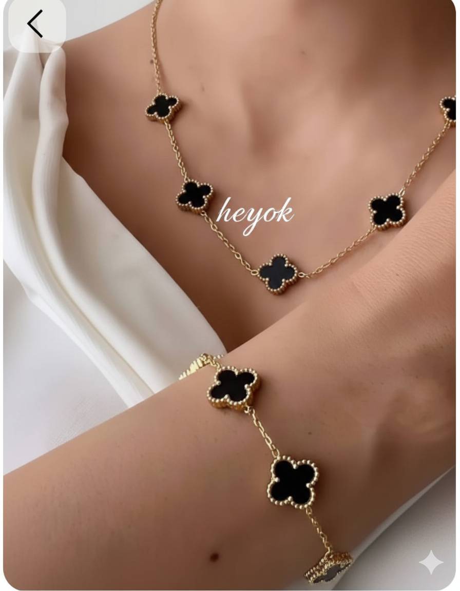 گردنبند ونکلیف مشکی استیل