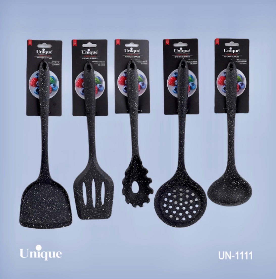 سرویس کفگیروملاقه سیلیکون بزرگ یونیک کد UN-1111